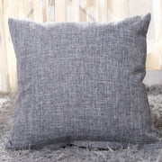 Cuscini quadrati in lino - 2-pack - 55x55cm - Cuscini per esterni - Decorazione per la casa - Con chiusura a rilascio rapido invisibile - Adatto per divano letto, ufficio - Grigio scuro