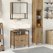 Set di mobili per il bagno 2 pcs Marrone Legno multistrato 3334320