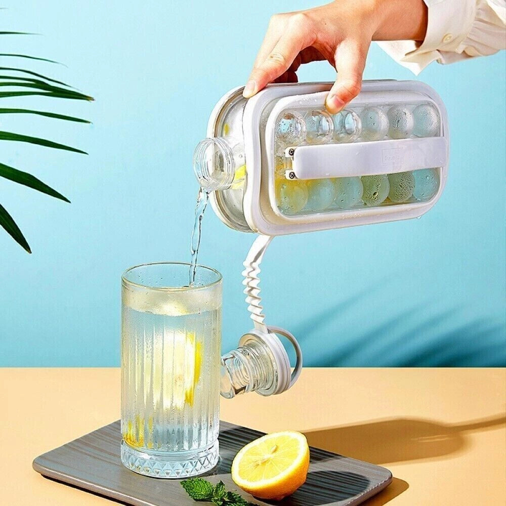 2 in 1 Bottiglia borraccia forma ghiaccio 17 sfere espandibile 156 - 1400Ml S-12