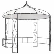 Gazebo 300x290 cm Bianco Rotondo 310030