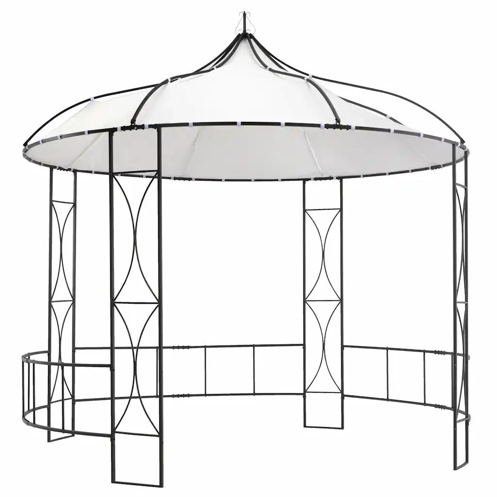 Gazebo 300x290 cm Bianco Rotondo 310030