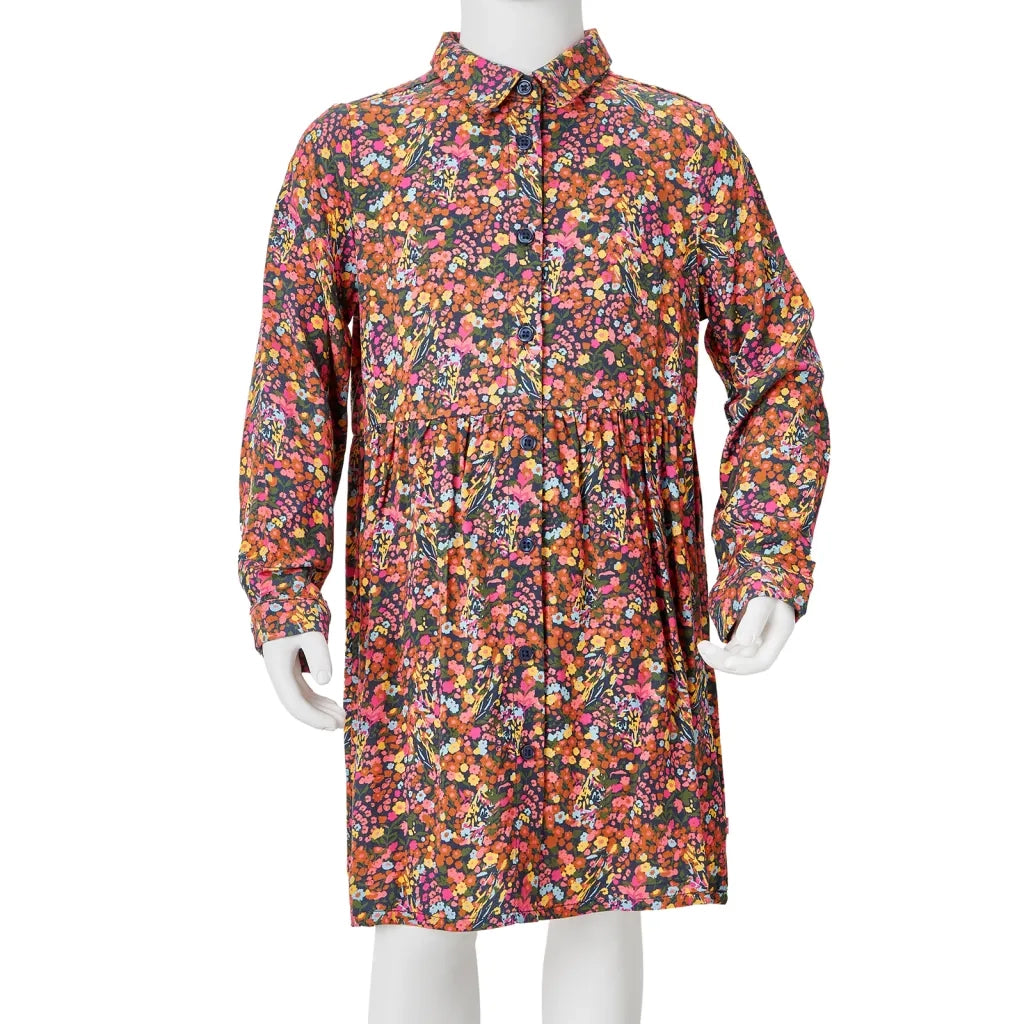 Abito da Bambina a Maniche Lunghe Multicolore 128 CFW5842923