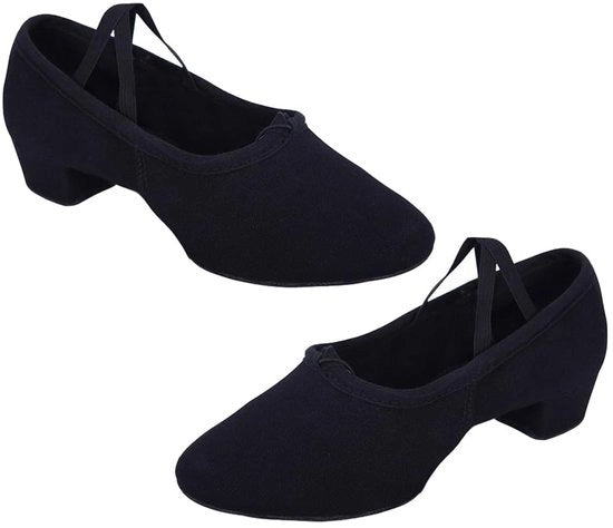 Scarpette da ballo - Pelle - Scarpe da ballo - Taglie 36/37/38/39/40/41 - Adatte per adulti/ragazze - Forma comoda al piede - Adatte per yoga/tango