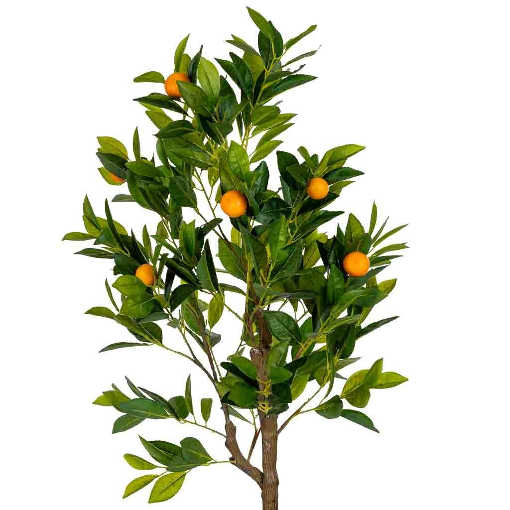 Albero di arancio artificiale decorativo verde 55x55x120