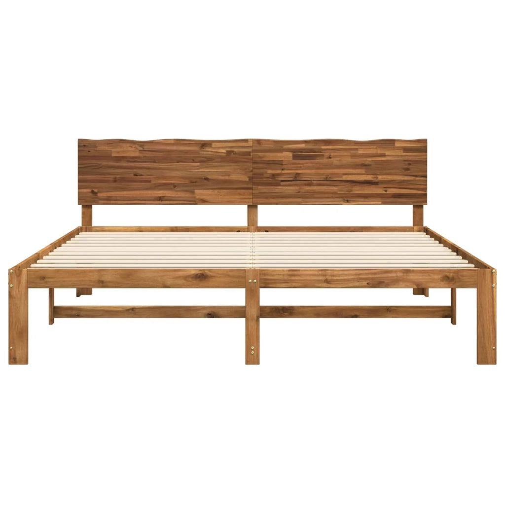 Letto matrimoniale con testiera ROSTOCK Naturale 180 x 200 cm 3405456