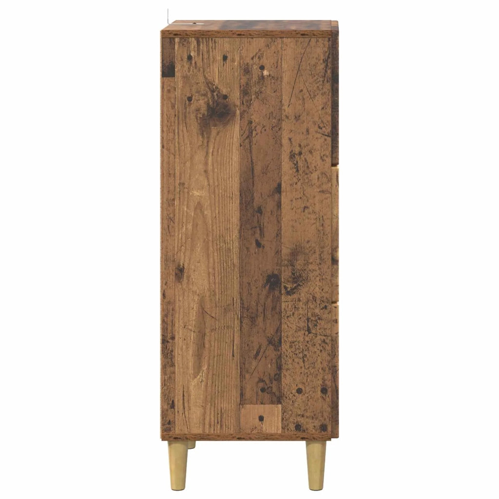 Mobile con Cassetti Legno antico 33 x 34,5 x 90 cm 894623