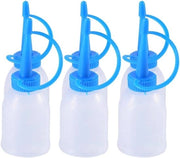 6 pezzi 30 ML flaconi di colla trasparente in plastica per DIY, arte del quilling, strumento per acrilico, sgrassatura, inchiostro, liquido oleoso