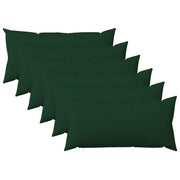 Federa 6 pz HEERLEN Verde Scuro 40 x 70 cm Tessuto 909446