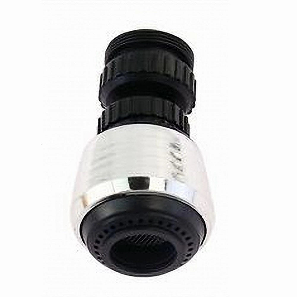 Trade Shop - Aeratore Rompigetto Per Rubinetto Lavello Cucina Cromato Nero Con Snodo 87169 -