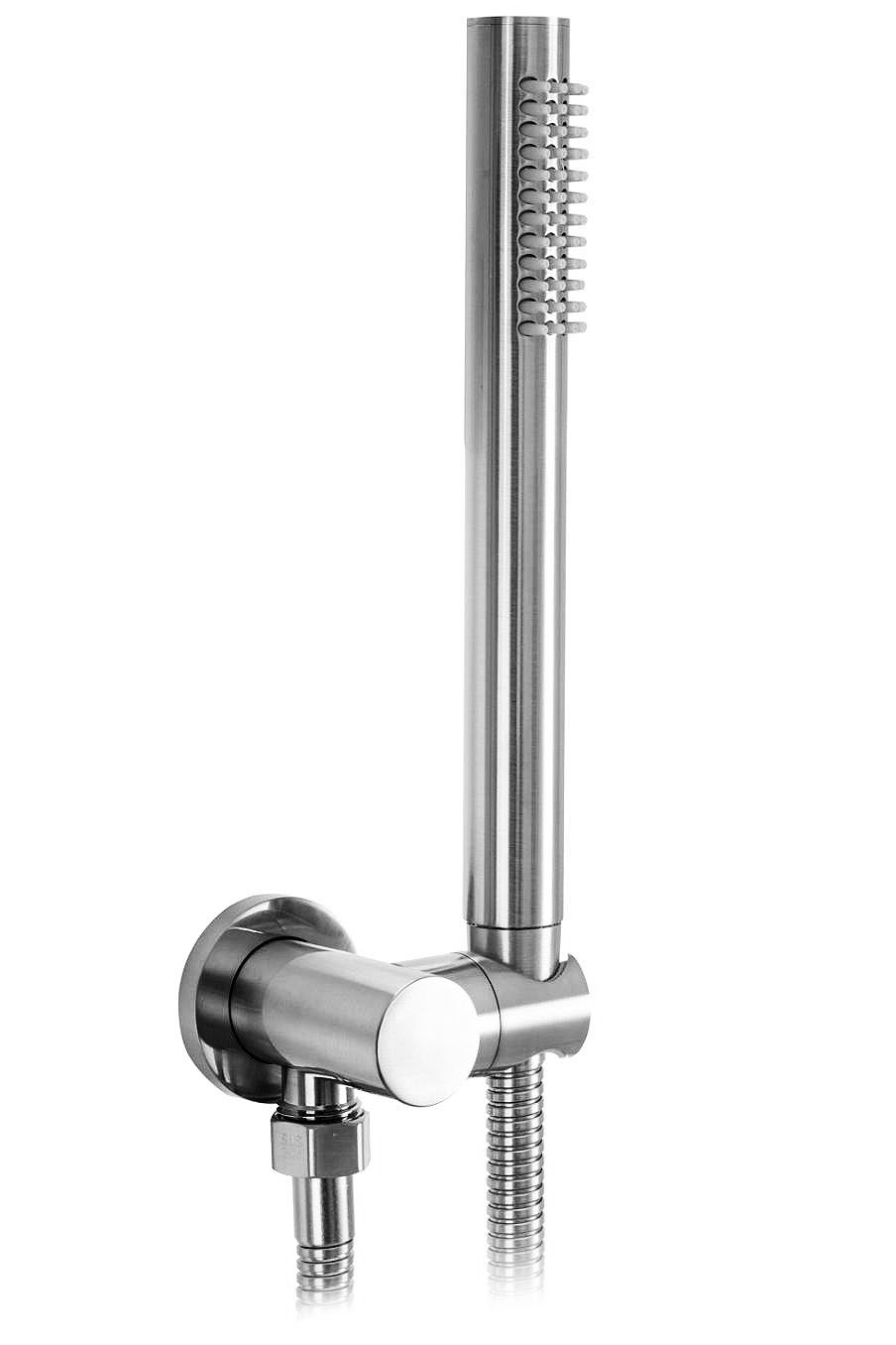 Set Doccia Da Incasso Rea Foss Clif Nickel Brush + Box