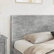 Letto matrimoniale | Letto per adulti | Struttura del letto con stoccaggio e testata Grigio Cemento