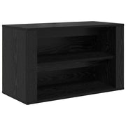 Scarpiera | Mobile per scarpe Rovere nero 75 x 35 x 45 cm Legno multistrato