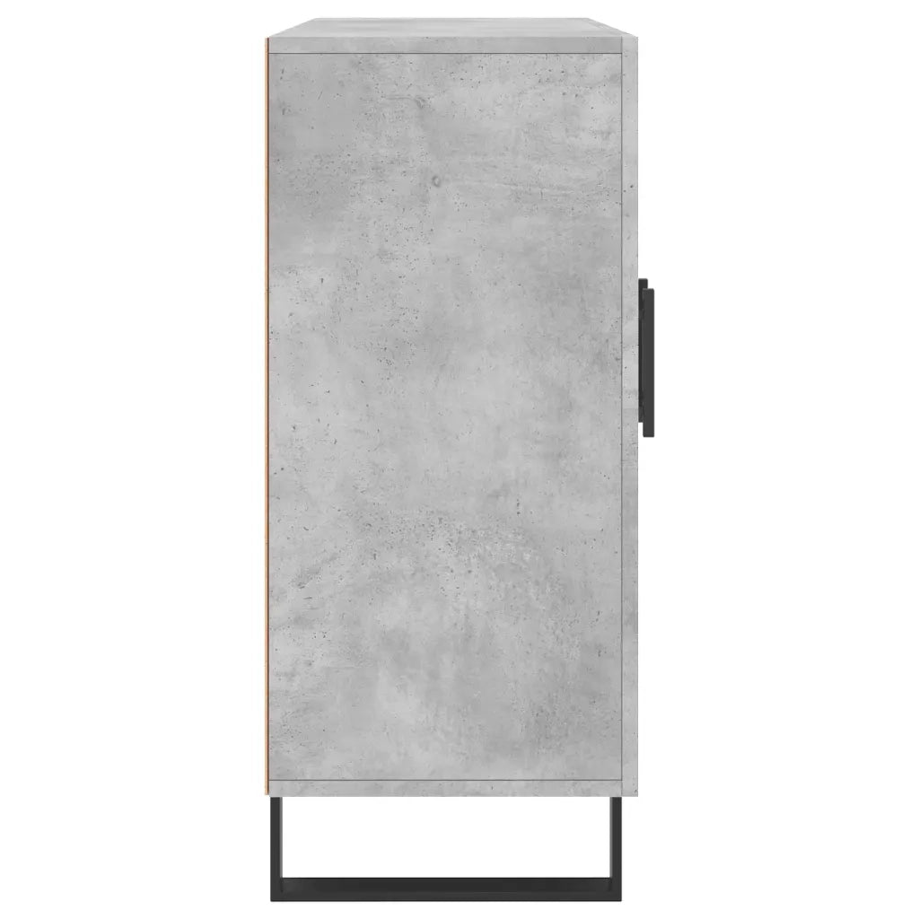 Credenza-Buffet-Armadio da cucina Grigio Cemento 90x34x80 cm in Legno Multistrato 781771
