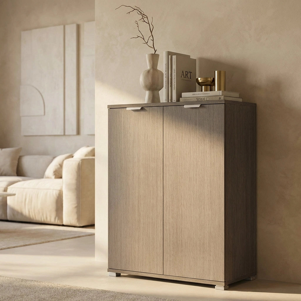 Armadietto da Bagno 2 ante in Legno Composito cm 60x38x85 - HOLDEN