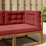 Cuscino per divano da esterno 3 pcs Rosso vino Poliestere