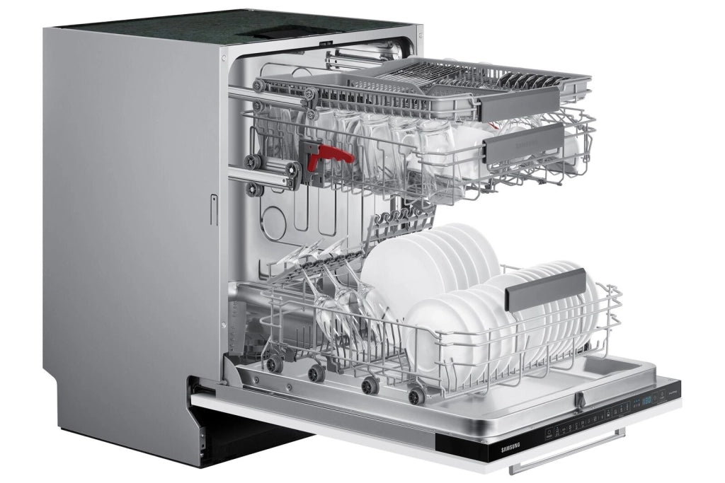 Samsung DW60A8050BB Lavastoviglie da incasso a Scomparsa Totale 14 Coperti Classe energetica C 8 programmi Motore Inverter Terzo Cestello Convertibile 60 cm