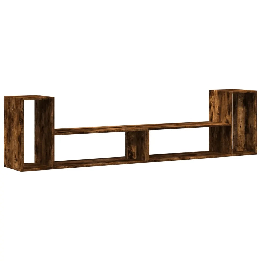 Mobili TV 2 pz Rovere Fumo 100x30x50 cm in Legno Multistrato 840797