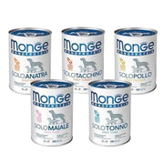 Monge cibo in scatola umido monoproteico per cani 400gr - pacco da 24 lattine flavor: Maiale, size: 400gr