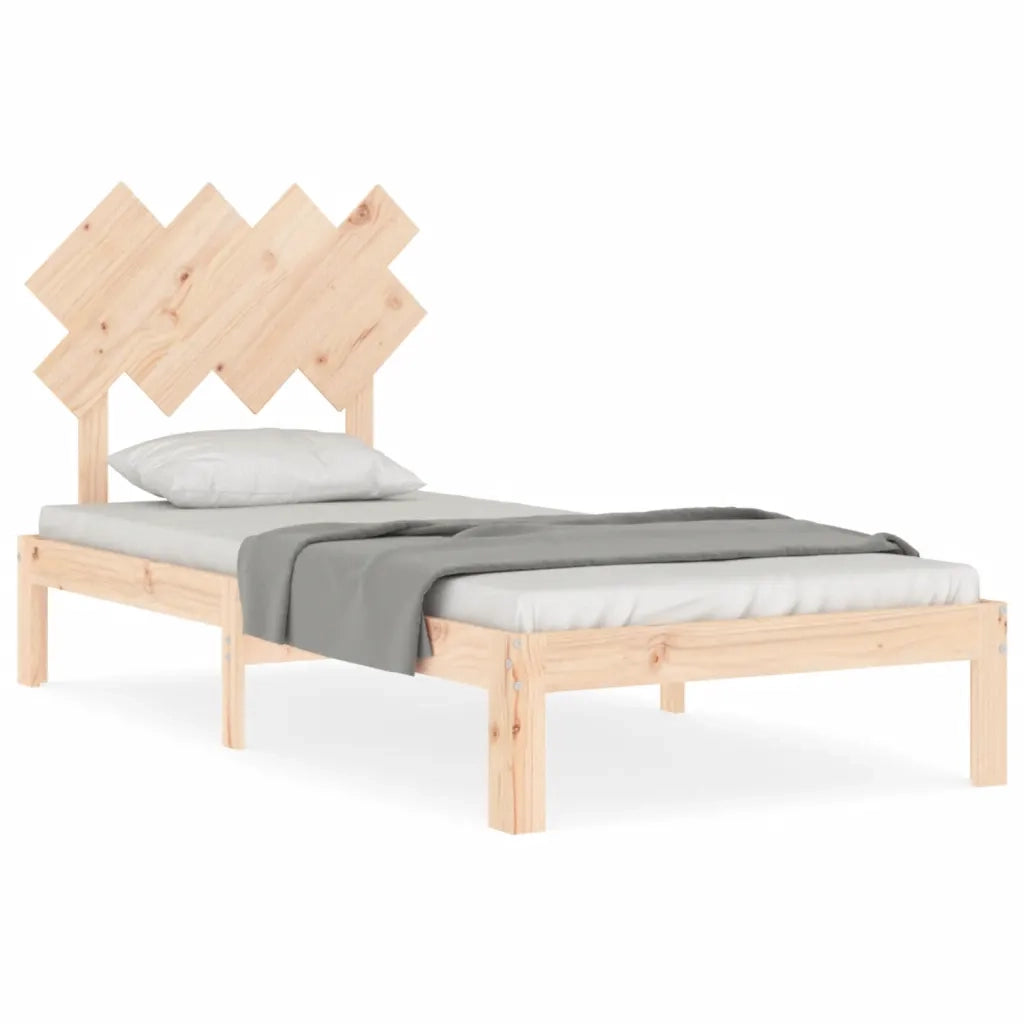 Giroletto senza Materasso-Struttura Letto 90x200 cm in Legno Massello di Pino 793260