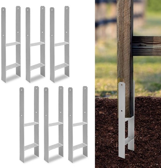 Supporto per piastra a H 121 mm - Supporto per piastra a forma H totale lunghezza 600 mm