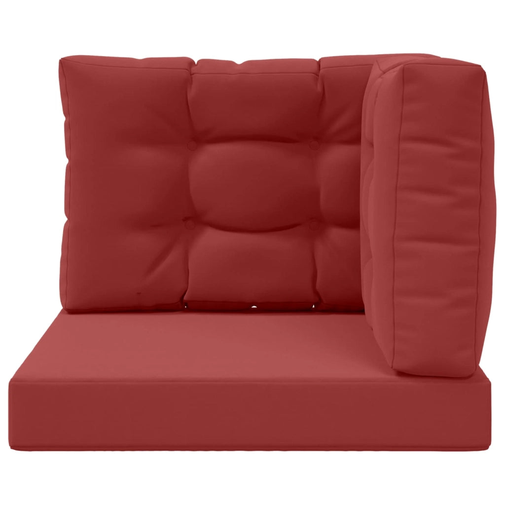 Cuscino per divano da esterno 3 pcs Rosso vino Poliestere