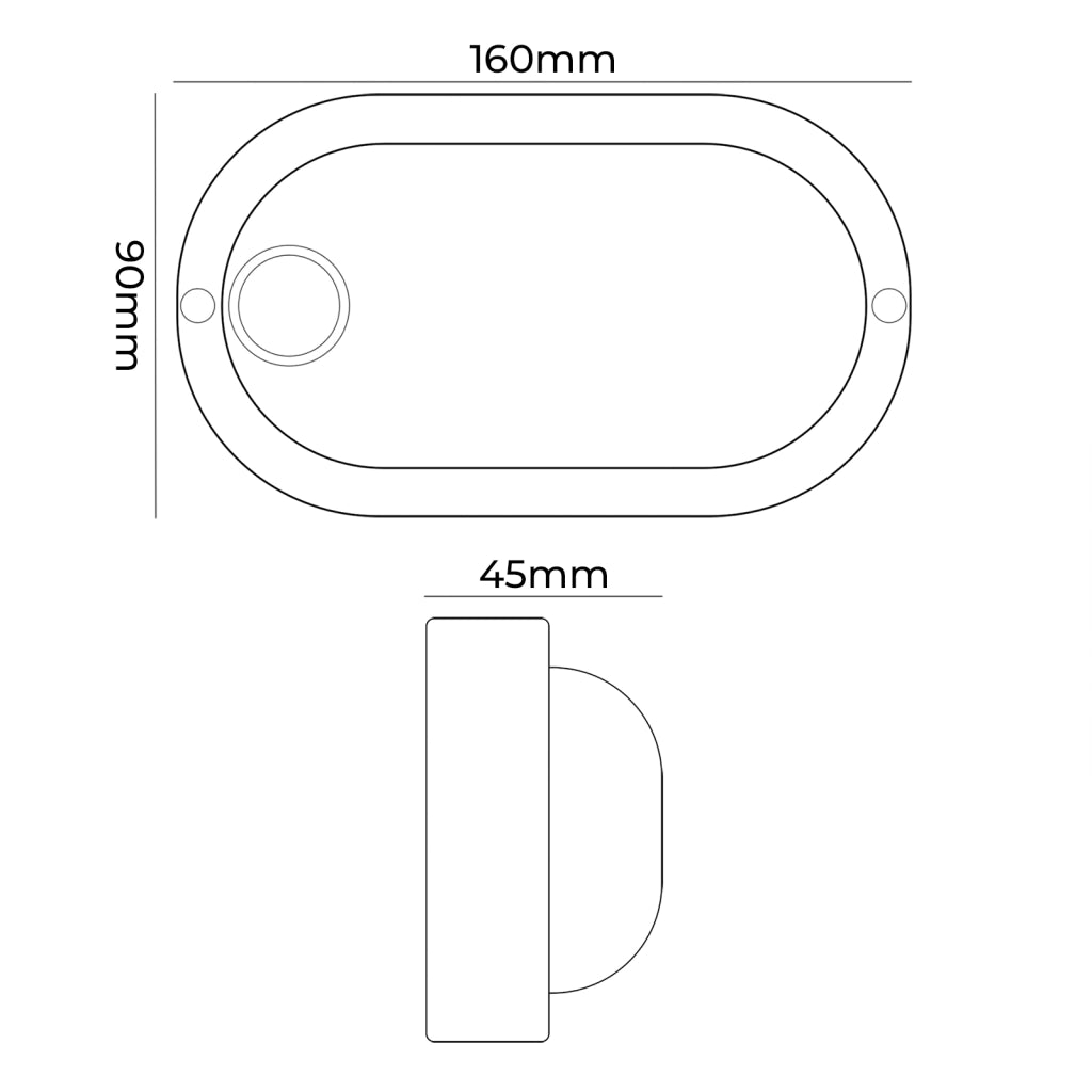 APPLIQUE LAMPADA LED DA PARETE CON SENSORE 9W LUCE FREDDA 6500K° IP56 - RILEVAMENTO 4-5 METRI RISPARMIO ENERGETICO PER ILLUMINAZIONE INTERNA ED ESTERNA