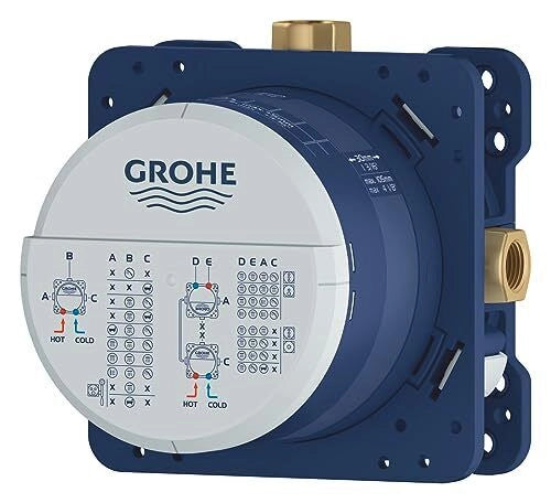 Grohe 35604000 Rapido SmartBox Corpo da Incasso Universale 3 Uscite 2 Ingressi 1-2'' Profondita' 75 105 mm