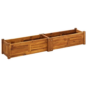 Fioriere | Cassetta per fiori | Letto Rialzato da Giardino in Legno di Acacia 150x30x25 cm