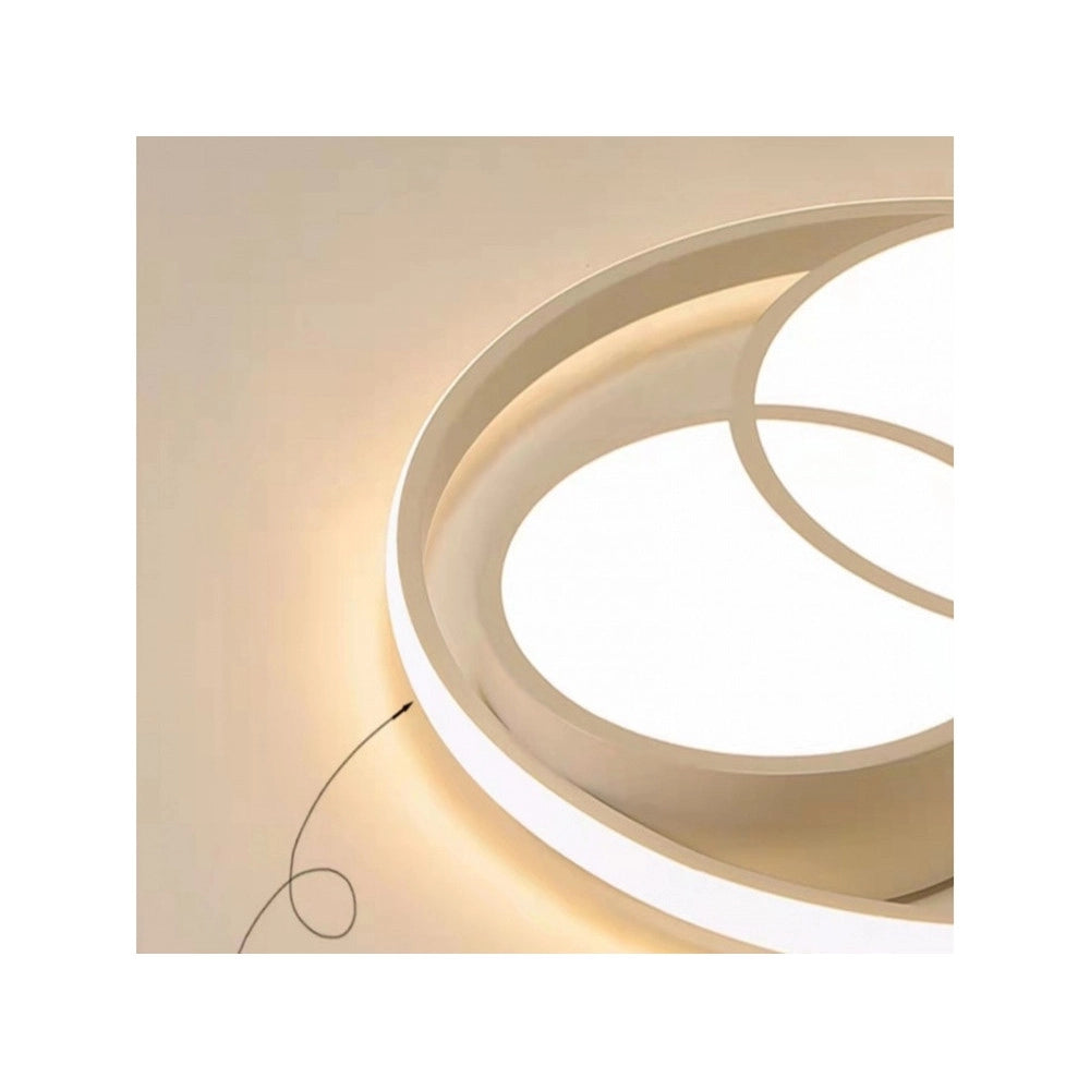 Trade Shop - Plafoniera Led 36 W Cerchio Bianco Moderno Da Soffitto Tonda Luce Naturale 71431 -