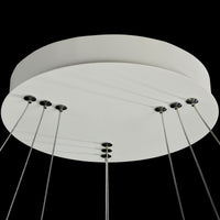 Lampada pendente Modern in Metallo Nola Bianco