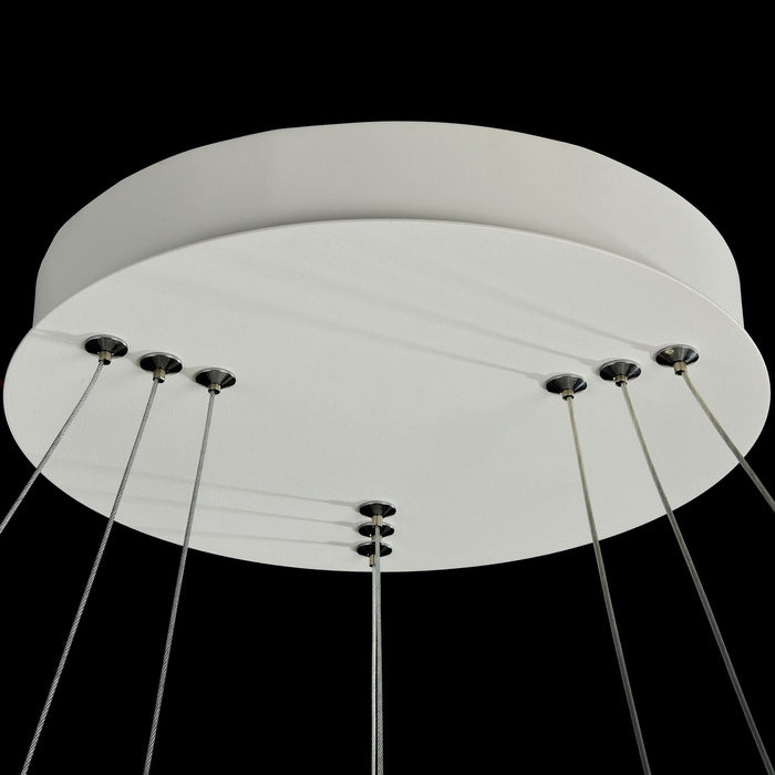 Lampada pendente Modern in Metallo Nola Bianco