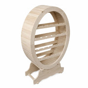 Portabottiglie in legno classico grezzo l.79 p.31 h.123 (1211) - Mobili 2G