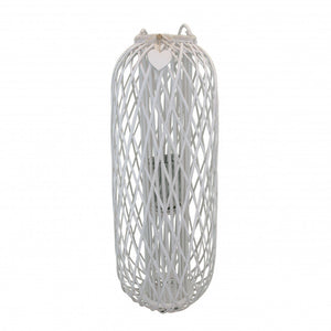 Lanterna Alexane   in Vimini Bianco