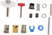 Kit di Estrusore a Doppia Ruota - 15 pezzi - Acciaio Laminato - Compatibile con PRUSA/Bowden/Sherpa - Accessori Completi - Installazione Facile - Componenti per Stampante 3D