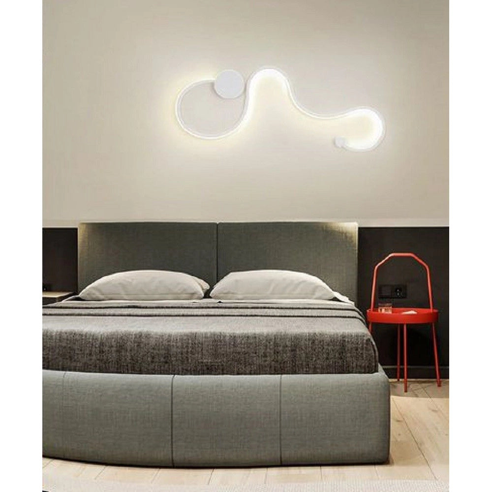 Trade Shop - Applique Da Parete 20w Moderno Luce 3000k 6500k 4000k Lampada Per Interni E12 - -bianco Freddo      -