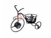 PORTAVASO BICICLETTA IN FERRO BATTUTO UN POSTO CM. 52X26X45H