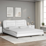 Giroletto con Testiera Bianco 180x200 cm in Similpellecod mxl 114650