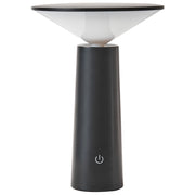 Lampada da tavolo in ferro nero per interni e per esterni stile moderno