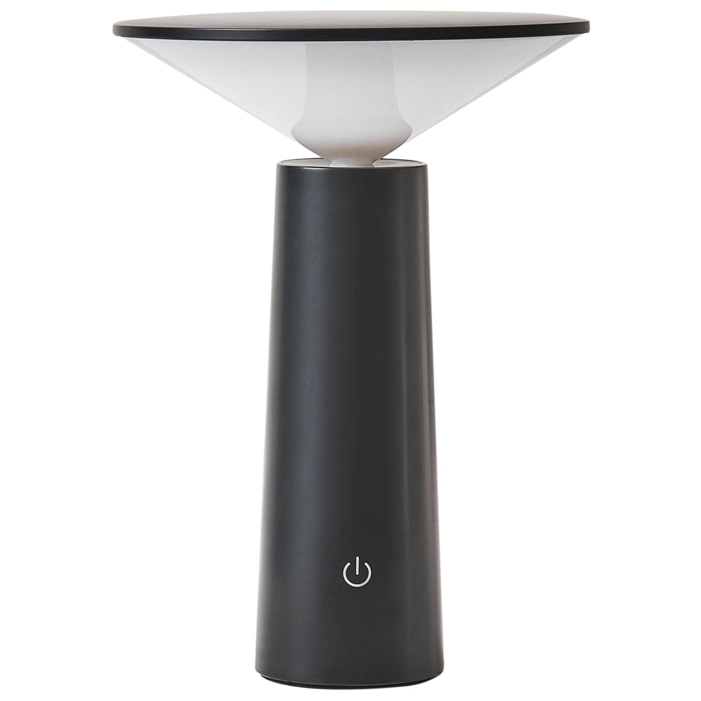 Lampada da tavolo in ferro nero per interni e per esterni stile moderno