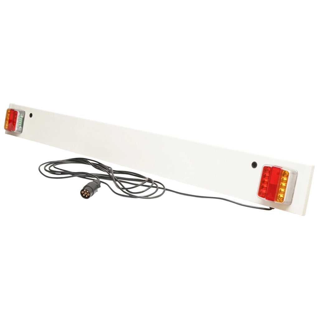 Barra di traino con lampade a LED, cavo da 6 m, spina a 7 poli 1500x140x20 mm Breckner Germany