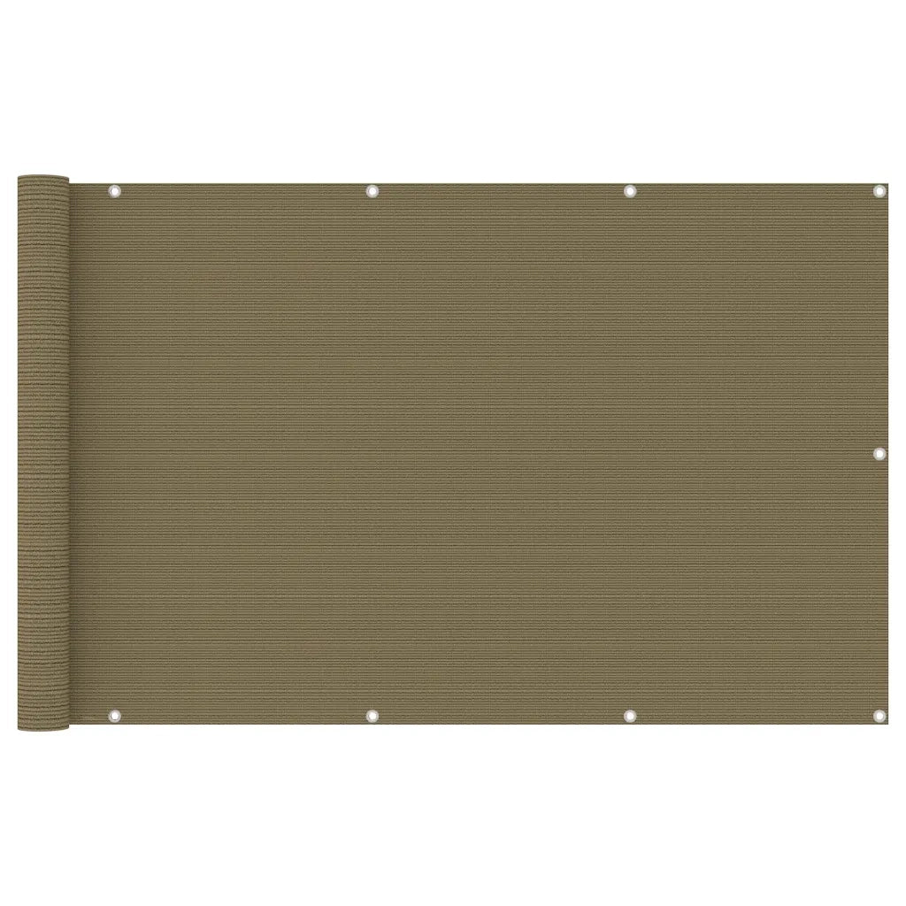 Paravento da Balcone Grigio Talpa 120x400 cm in HDPE cod mxl 15271