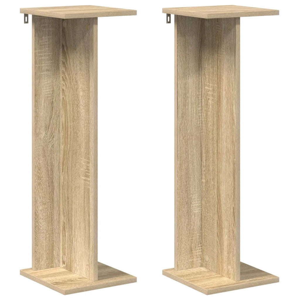 Supporto per piante 2 pcs Rovere Sonoma 25 x 25,5 x 80,5 cm 899647