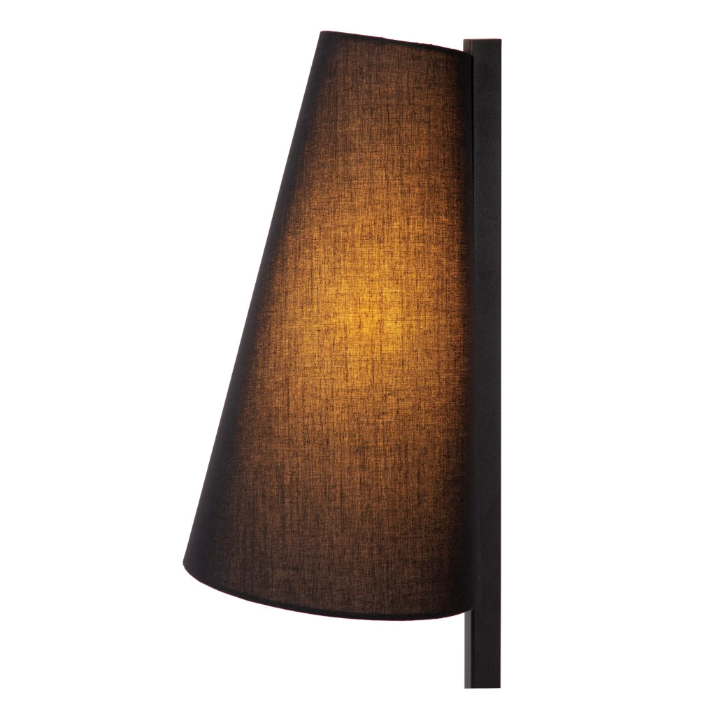 Lampada da tavolo nera con paralume 56 cm E27 Lucide