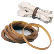 Trade Shop - Set 120gr Elastici In Gomma Caucciù Corde Bande Per Uffici Casa Scuola Forniture -