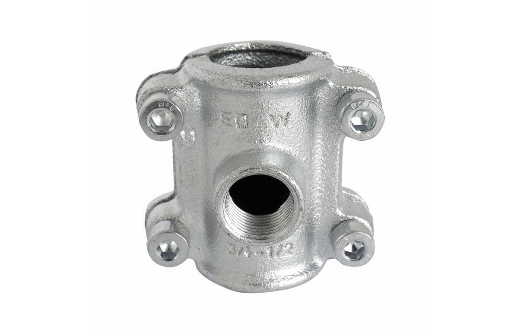 COLLARE DI DERIVAZIONE  ZINCATO- 3/4 x 1/2 F-BRICO- FAIDF- pezzi 1