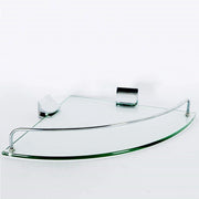 Trade Shop - Mensola Angolare  52909 Vetro Portaoggetti Doccia Bagno Parete Triangolare -