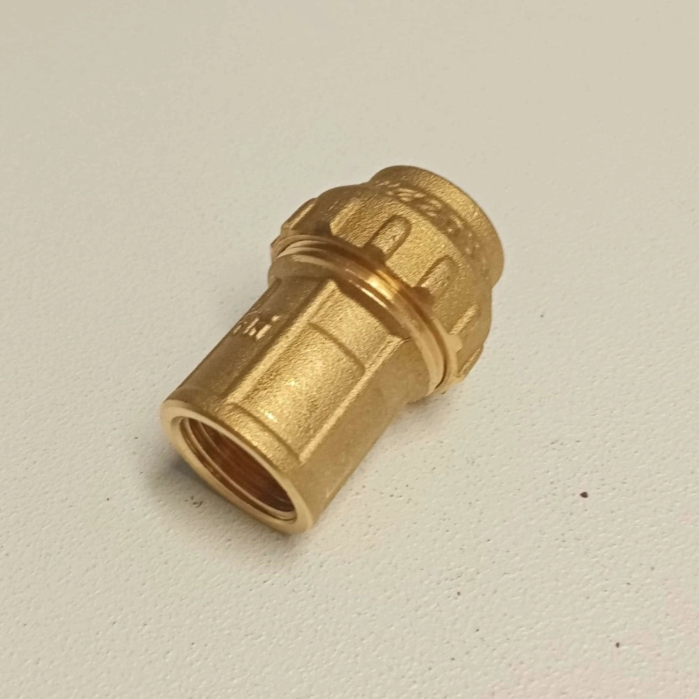 Raccordo f 25x3/4 niples in ottone filettato femmina con tenuta o-ring ed ogiva in ottone