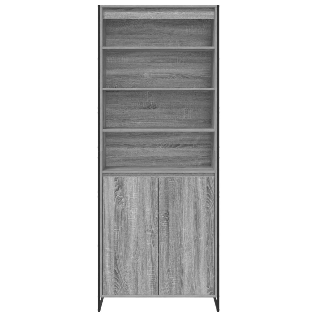 Credenza | Armadi alti Grigio Sonoma 79 x 36 x 200 cm Legno multistrato