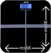 Ponderosimetro Digitale Ponderosimetro per Persone 180 kg-50 g Ciotola in Vetro Nero e Bianco