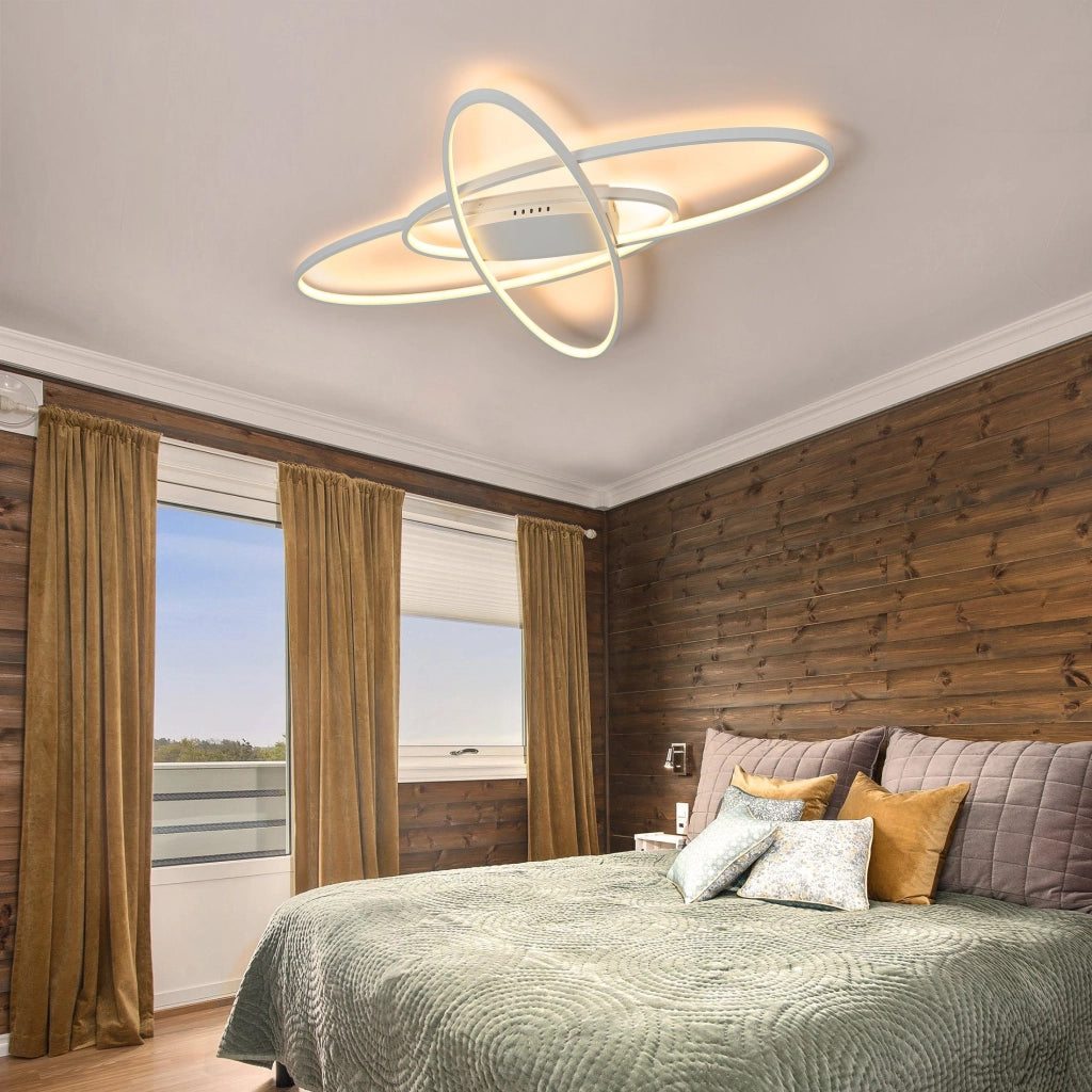 ZMH Lampada da soffitto plafoniera LED dimmerabile telecomando moderna per soggiorno corridoio